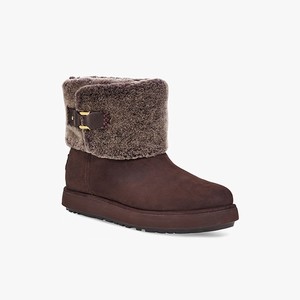 Ugg Classic Berge Mini Suede Women Classic Boots Brown (4937BDMNW)